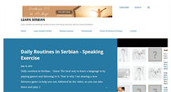 Desktop Screenshot of learnserbianblog.com